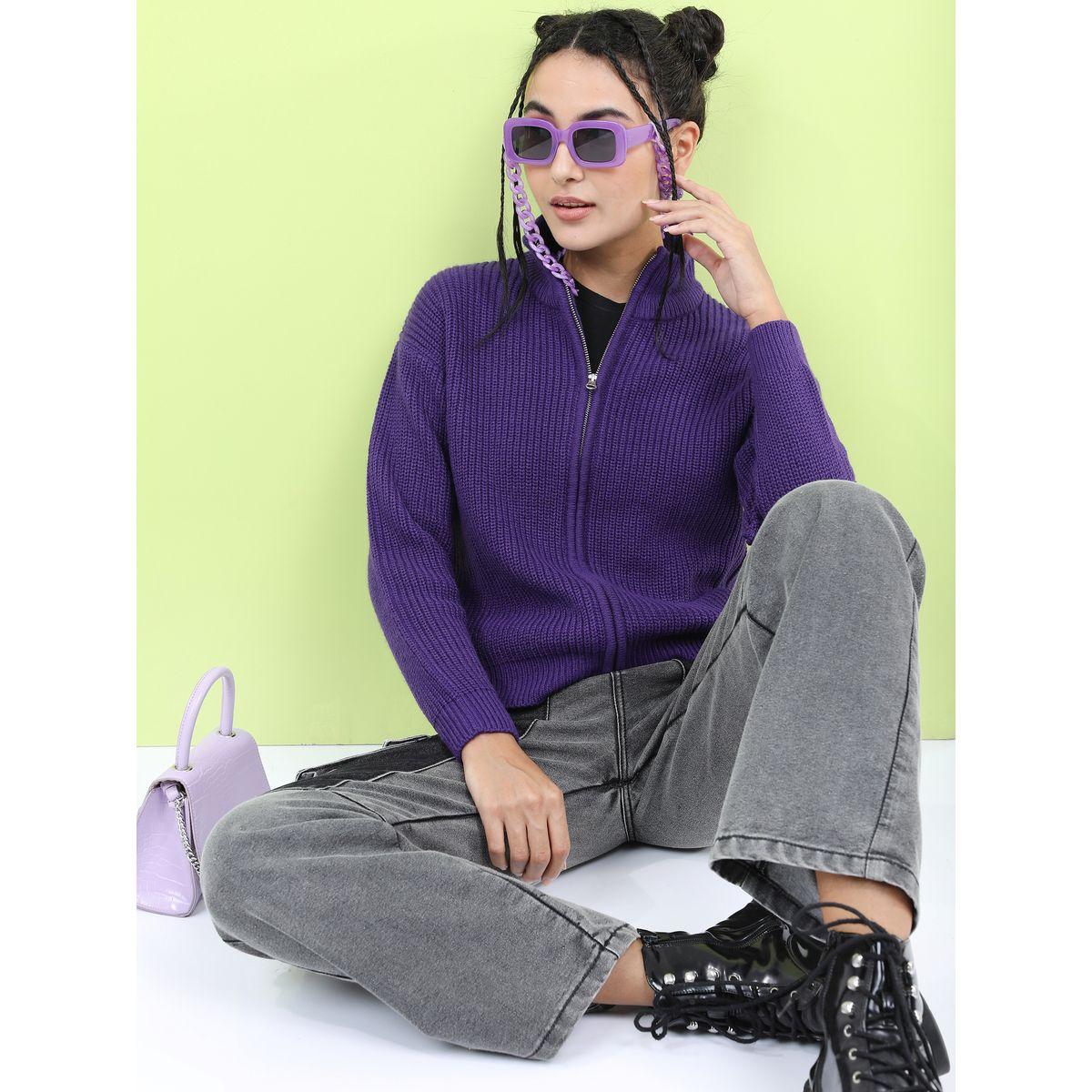 سويتر سادة بياقة عالية طوكيو توكيز × ستايلي-women-clothing-cardigansandjumpers-jumpers-image-2