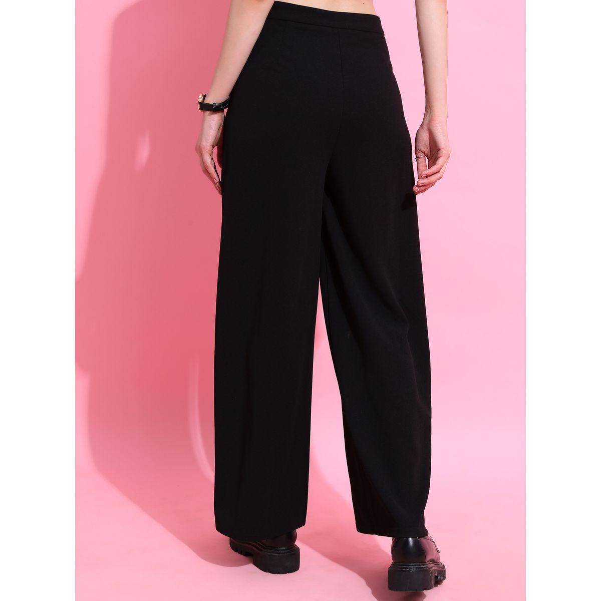 بنطال بأرجل واسعة مع خصر متوسط طوكيو توكيز × ستايلي-women-clothing-bottoms-trousers-image-3