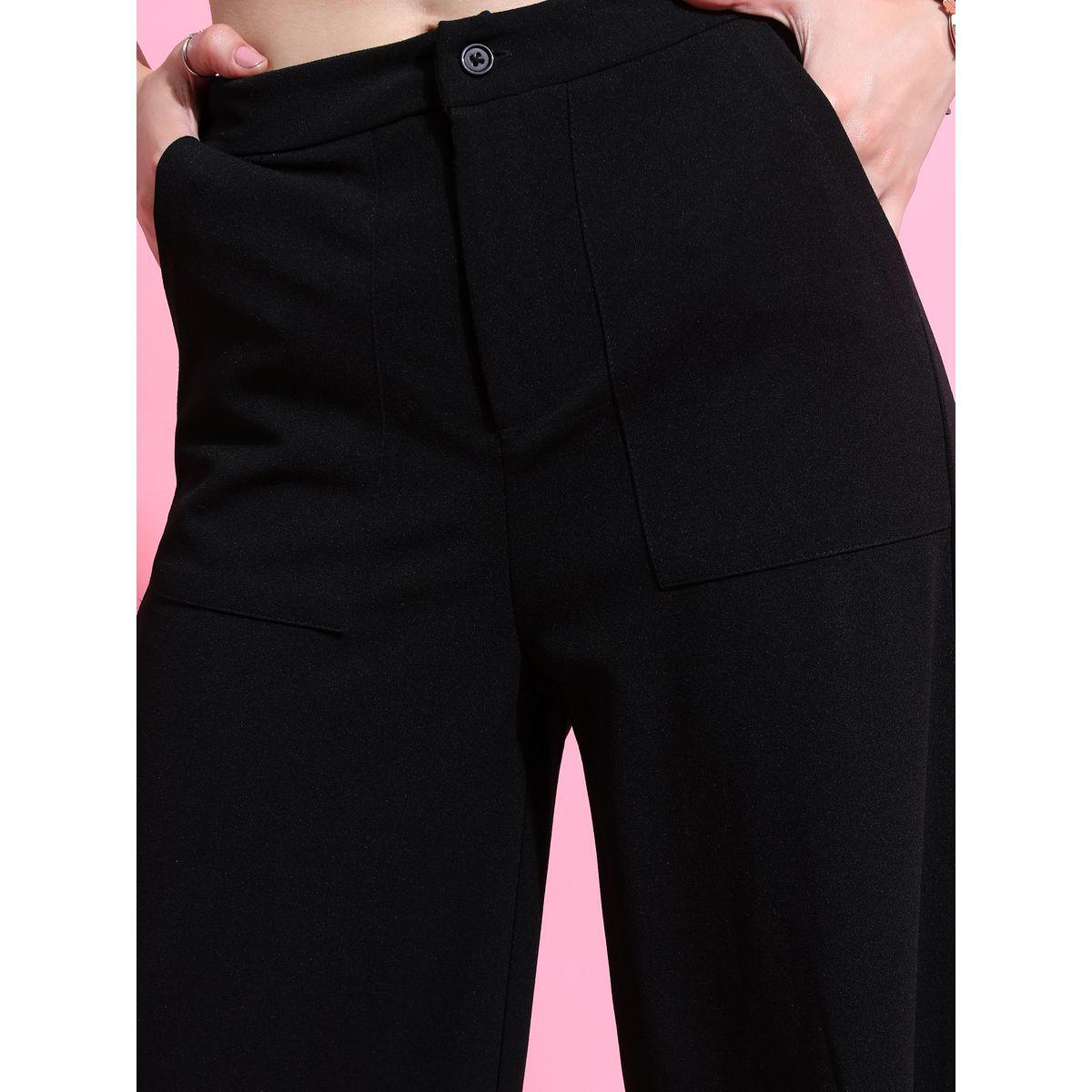 بنطال بأرجل واسعة مع خصر متوسط طوكيو توكيز × ستايلي-women-clothing-bottoms-trousers-image-5