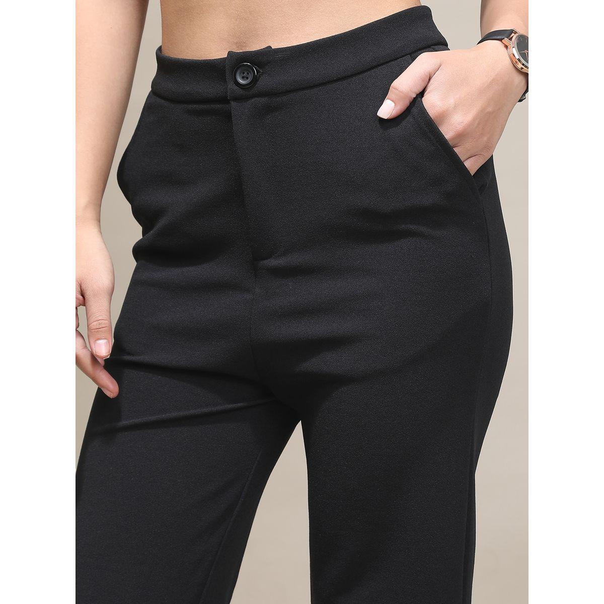 بنطال سادة بخصر متوسط طوكيو توكيز × ستايلي-women-clothing-bottoms-trousers-image-5