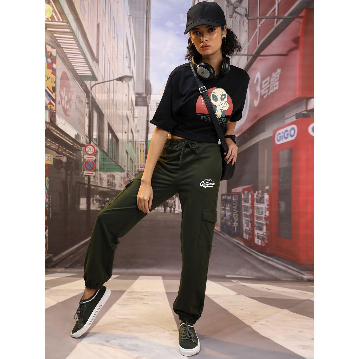 جوغر بنمط كارجو وخصر مرتفع طوكيو توكيز × ستايلي-women-clothing-bottoms-joggers-image-2