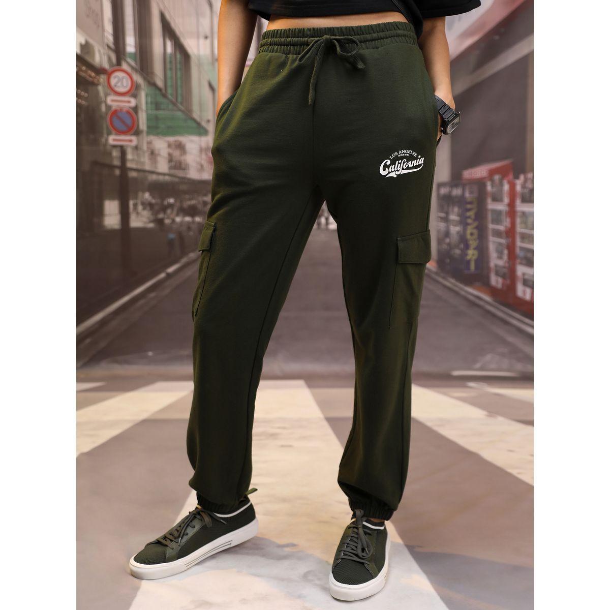 Tokyo Talkies X Styli Letter Print High Rise Cargo Joggers-women-clothing-bottoms-joggers-image-4