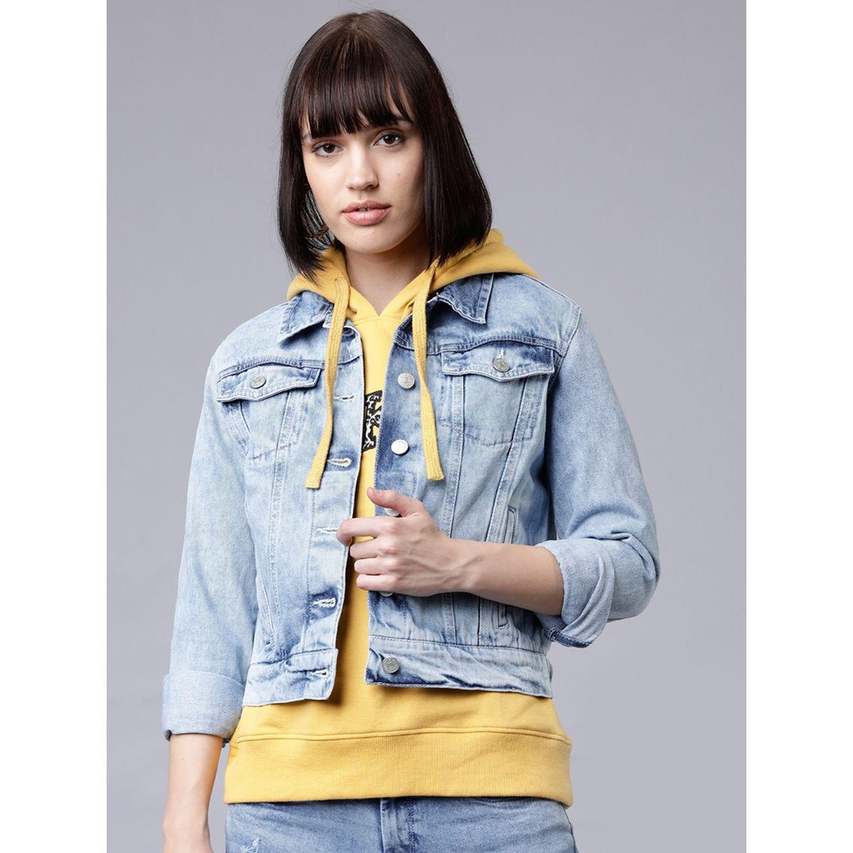 Tokyo Talkies X Styli Solid Cropped Denim Jacket-women-winterwear-coatsandjackets-jackets-image-1