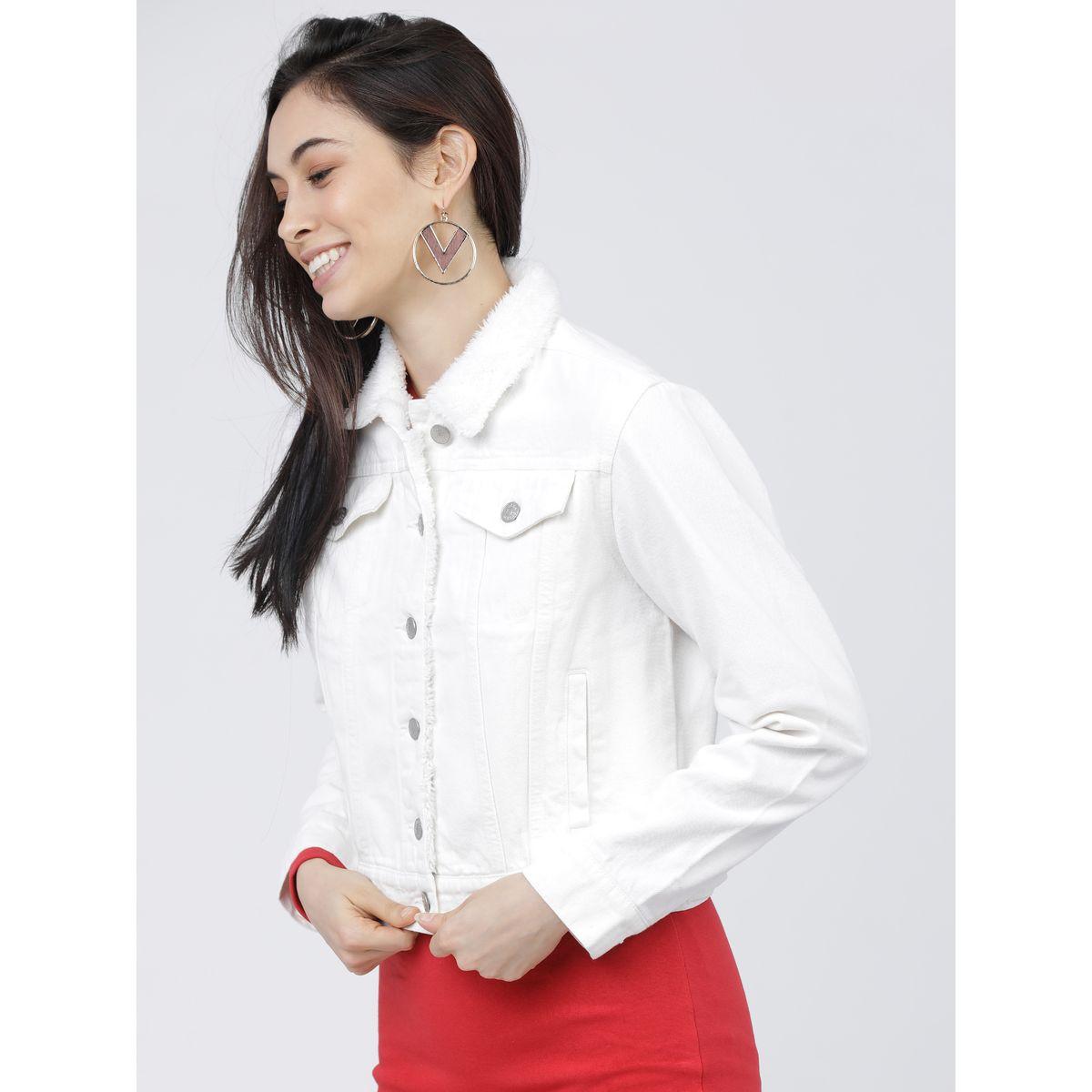 جاكيت دنيم سادة قصير طوكيو توكيز × ستايلي-women-winterwear-coatsandjackets-jackets-image-2