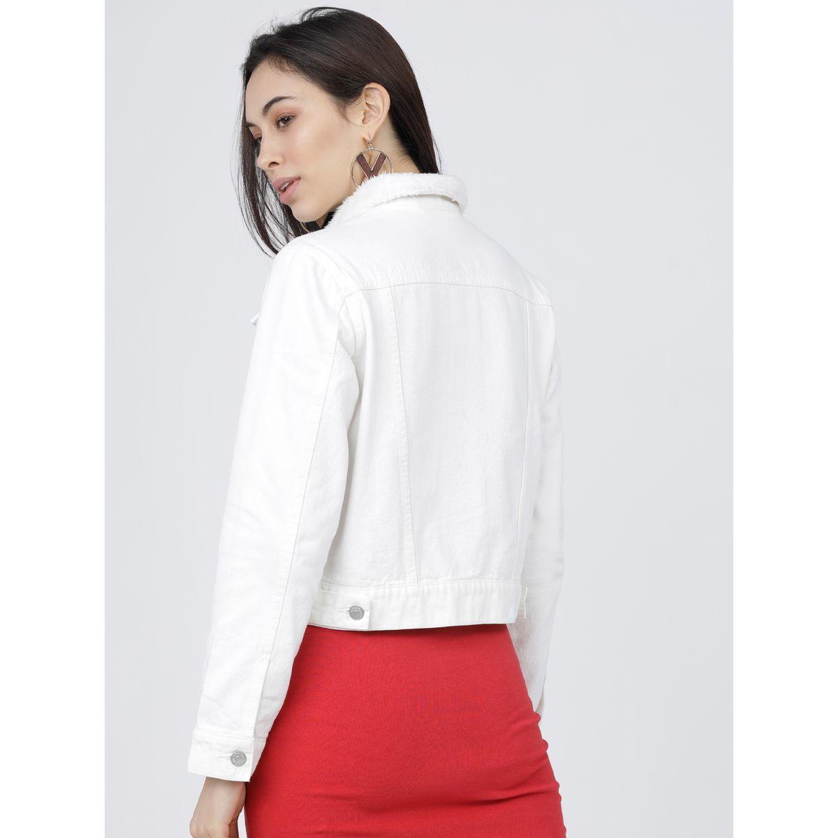 جاكيت دنيم سادة قصير طوكيو توكيز × ستايلي-women-winterwear-coatsandjackets-jackets-image-3