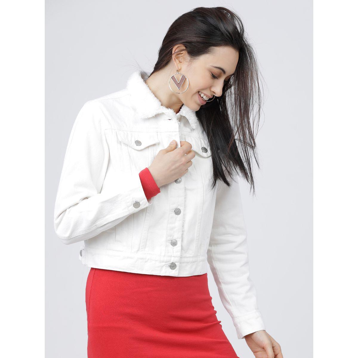 جاكيت دنيم سادة قصير طوكيو توكيز × ستايلي-women-winterwear-coatsandjackets-jackets-image-6