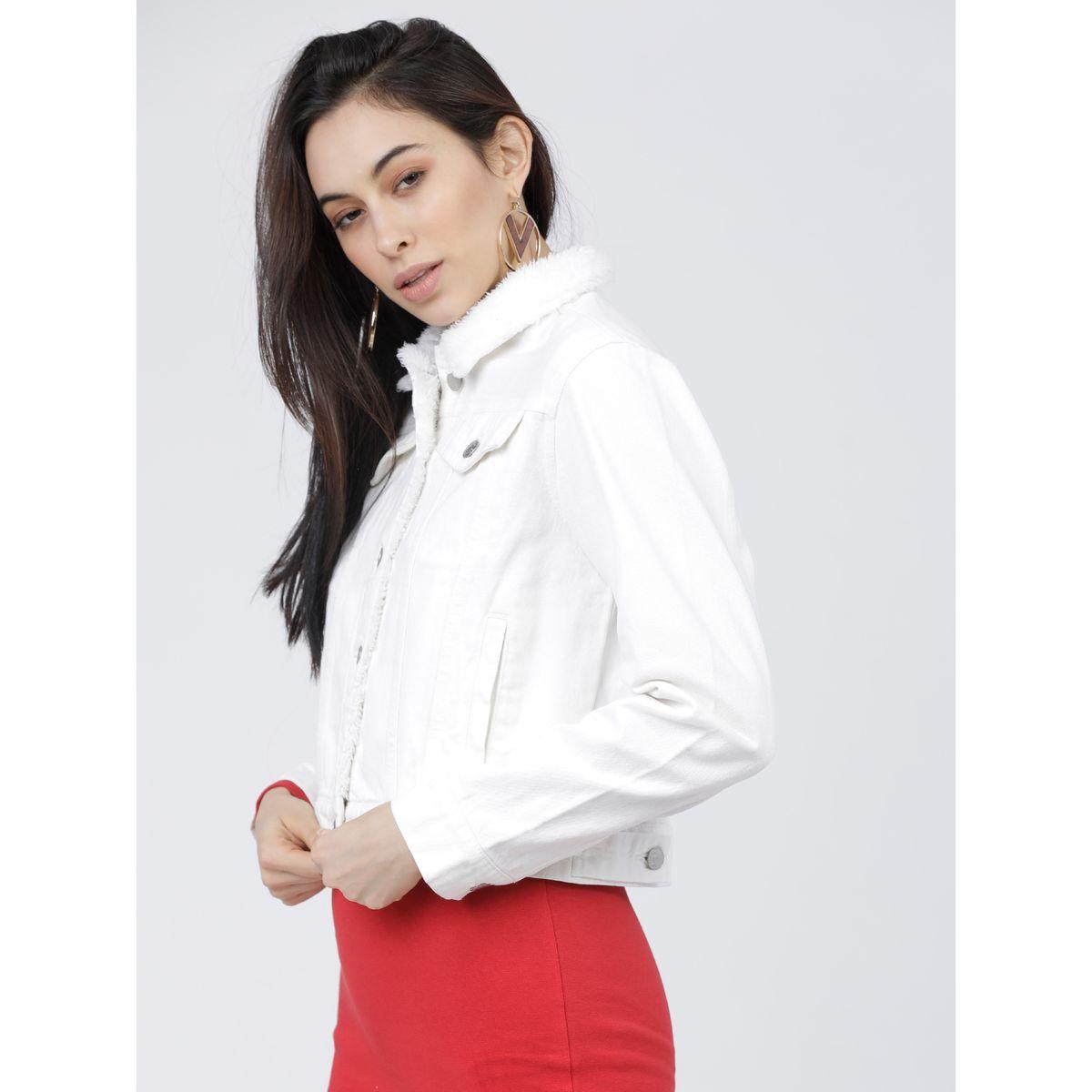 جاكيت دنيم سادة قصير طوكيو توكيز × ستايلي-women-winterwear-coatsandjackets-jackets-image-7