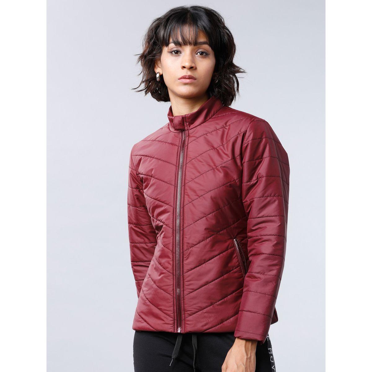 Tokyo Talkies X Styli Solid High Neck Padded Jacket-women-winterwear-coatsandjackets-jackets-image-1