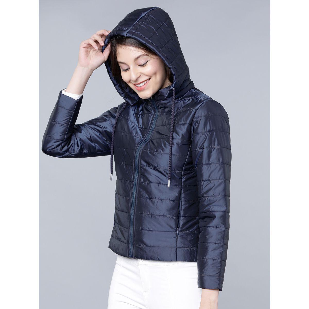 Tokyo Talkies X Styli Solid Hooded Padded Jacket-women-winterwear-coatsandjackets-jackets-image-2