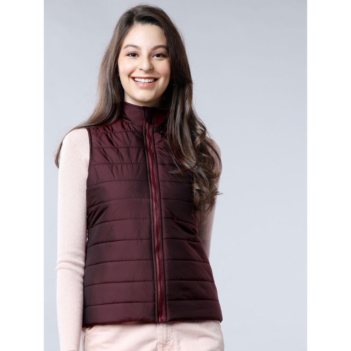 Tokyo Talkies X Styli High Neck Sleeveless Padded Jacket-women-winterwear-coatsandjackets-jackets-image-1