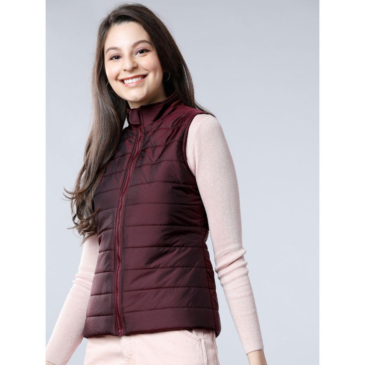 Tokyo Talkies X Styli High Neck Sleeveless Padded Jacket-women-winterwear-coatsandjackets-jackets-image-2