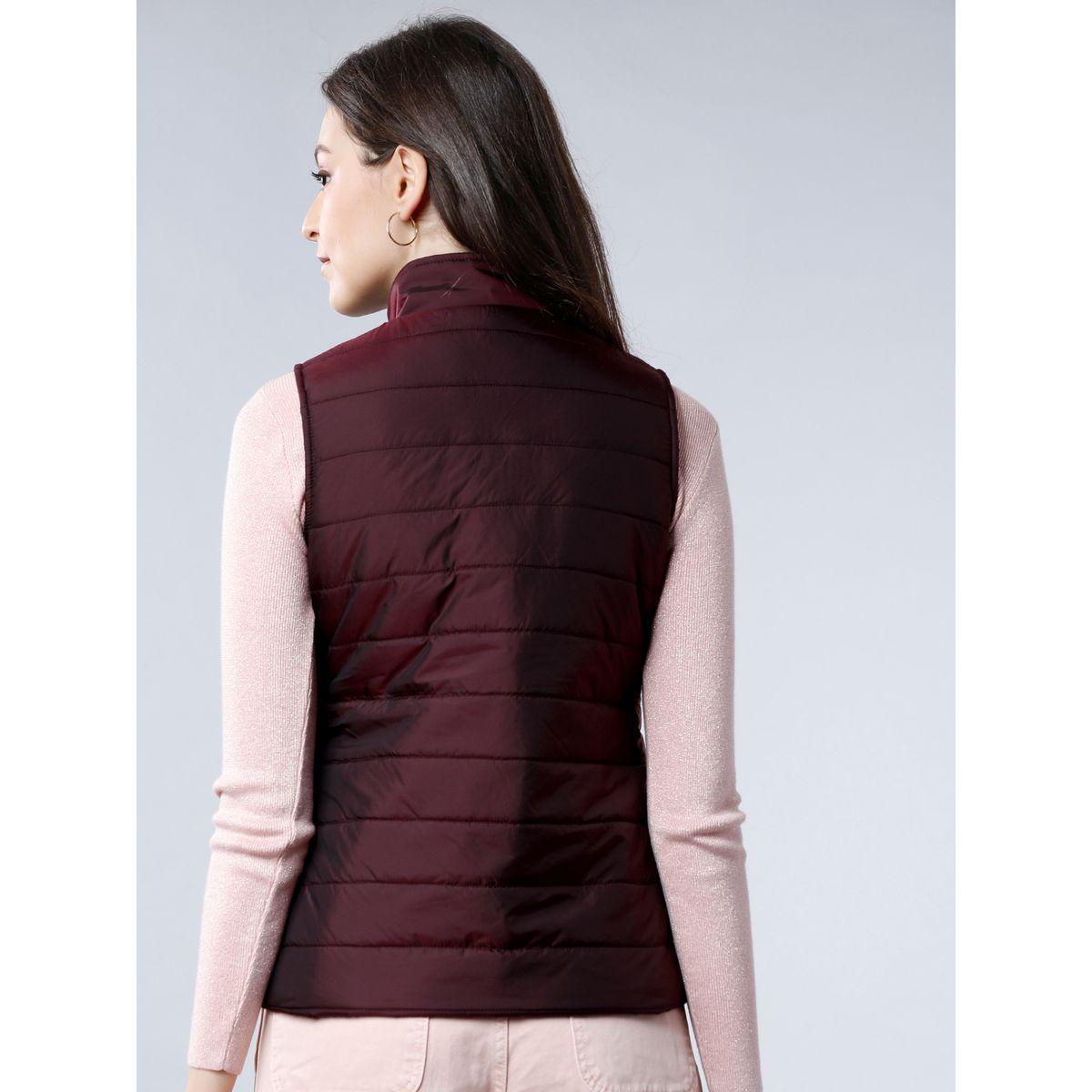 Tokyo Talkies X Styli High Neck Sleeveless Padded Jacket-women-winterwear-coatsandjackets-jackets-image-3