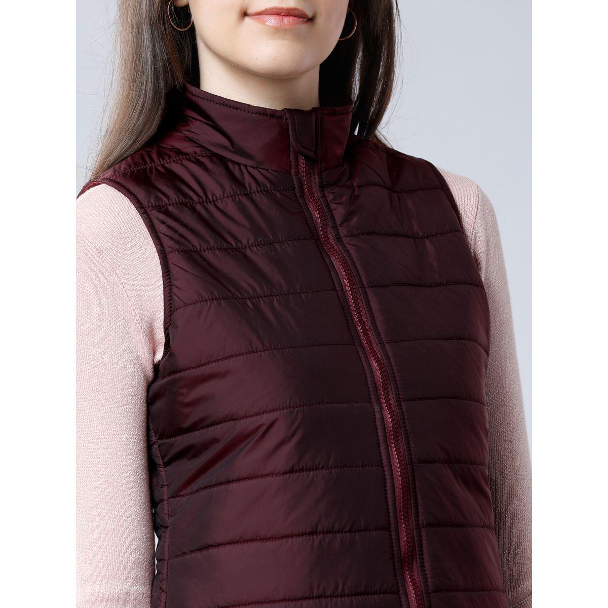 Tokyo Talkies X Styli High Neck Sleeveless Padded Jacket-women-winterwear-coatsandjackets-jackets-image-4