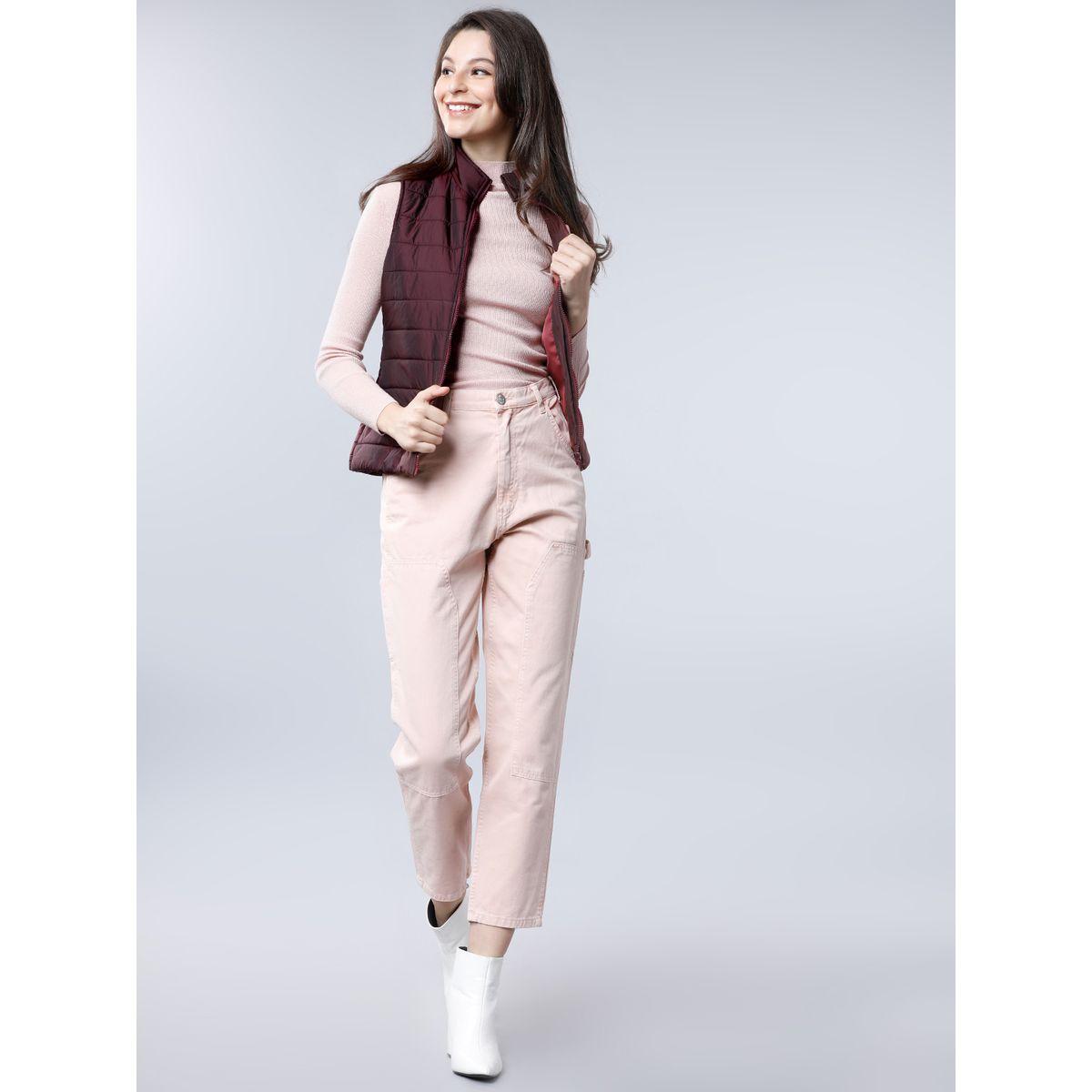 Tokyo Talkies X Styli High Neck Sleeveless Padded Jacket-women-winterwear-coatsandjackets-jackets-image-5
