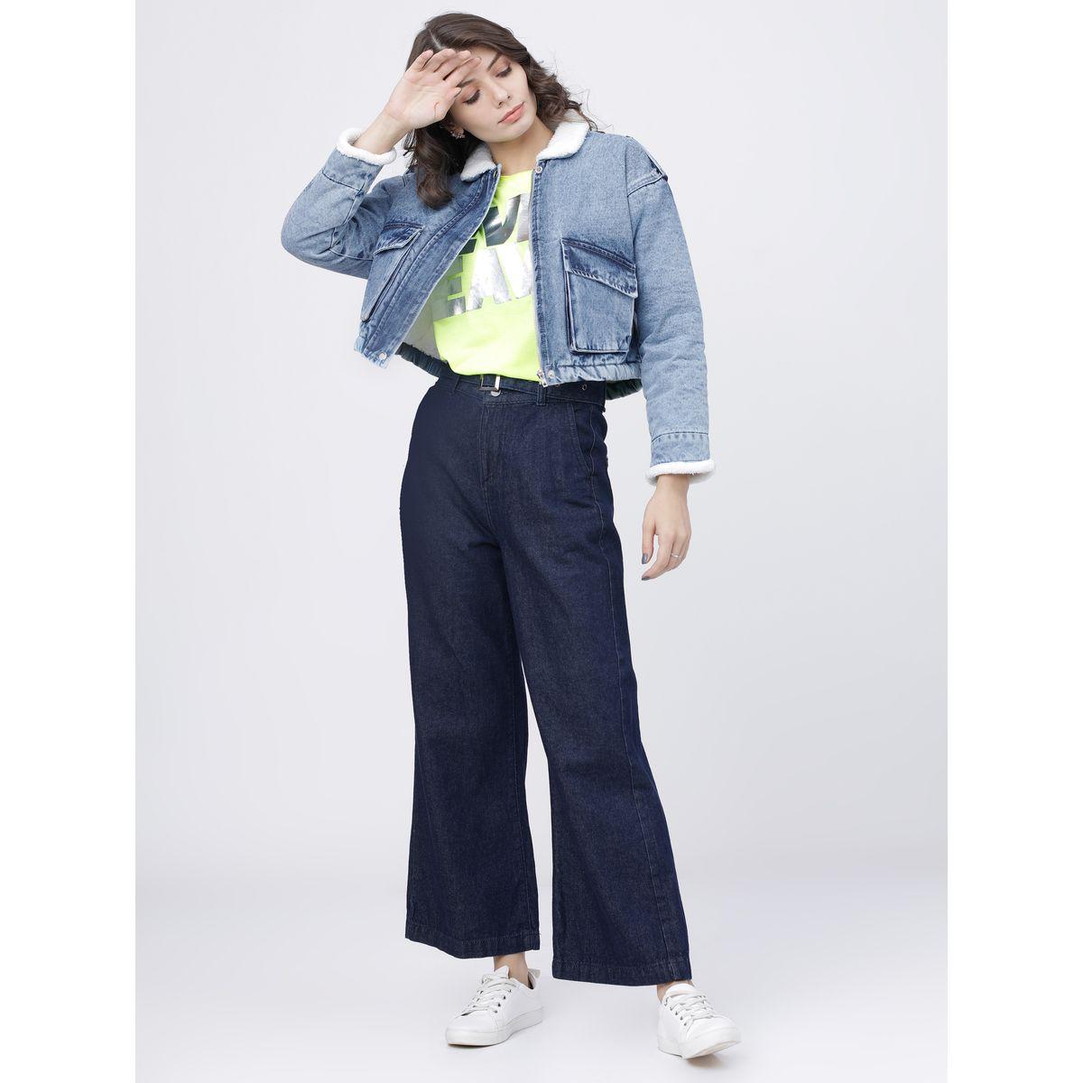 جاكيت دنيم قصير بتفاصيل باهتة طوكيو توكيز × ستايلي-women-winterwear-coatsandjackets-jackets-image-5