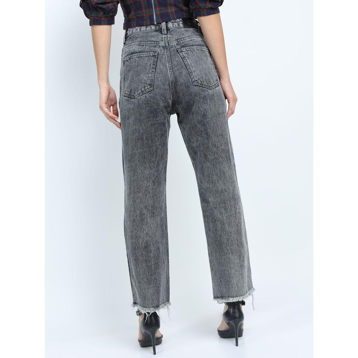 Tokyo Talkies X Styli Raw Edge Straight Fit Jeans-women-clothing-bottoms-jeans-image-3