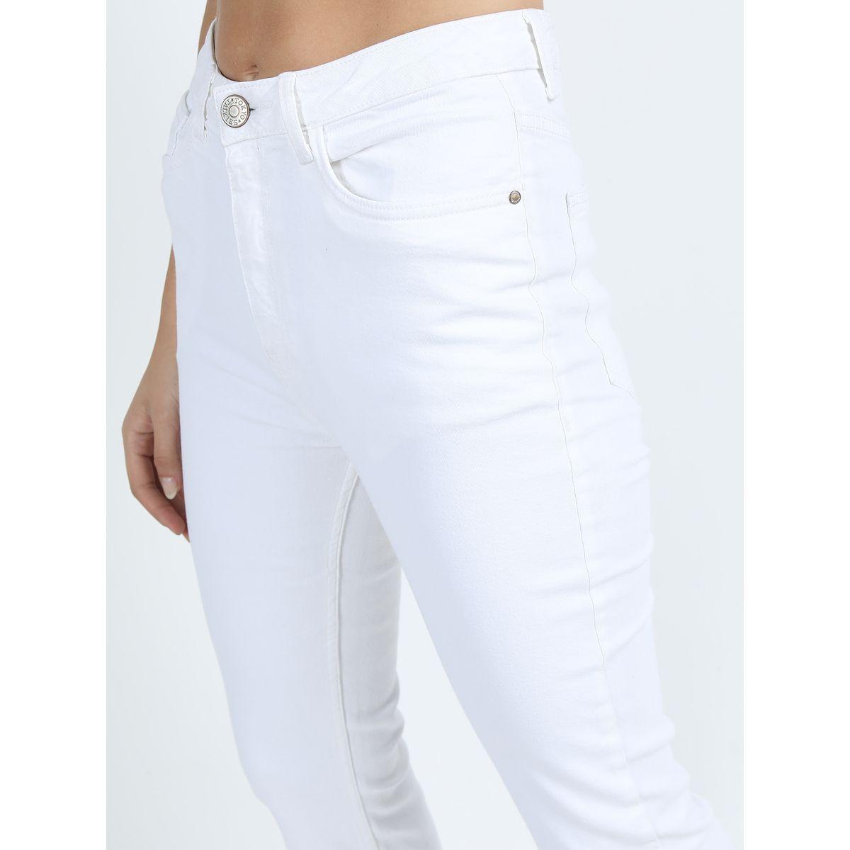 جينز بقصة سليم فت وحواف ممزقة طوكيو توكيز × ستايلي-women-clothing-bottoms-jeans-image-4