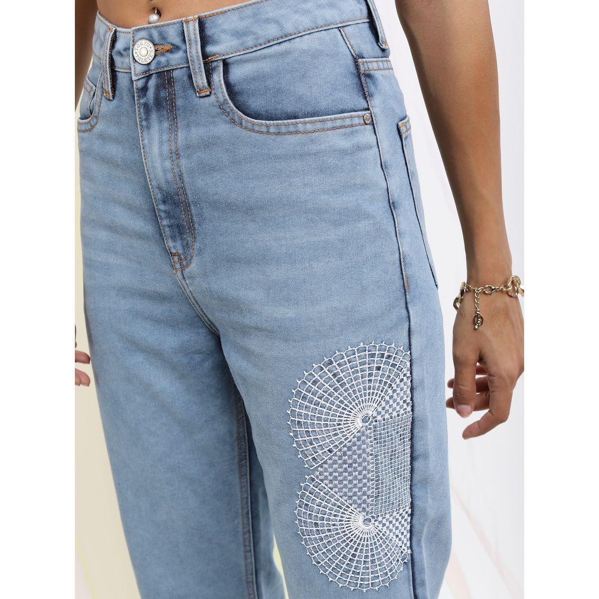 جينز كاجوال بقصة مستقيمة طوكيو توكيز × ستايلي-women-clothing-bottoms-jeans-image-4