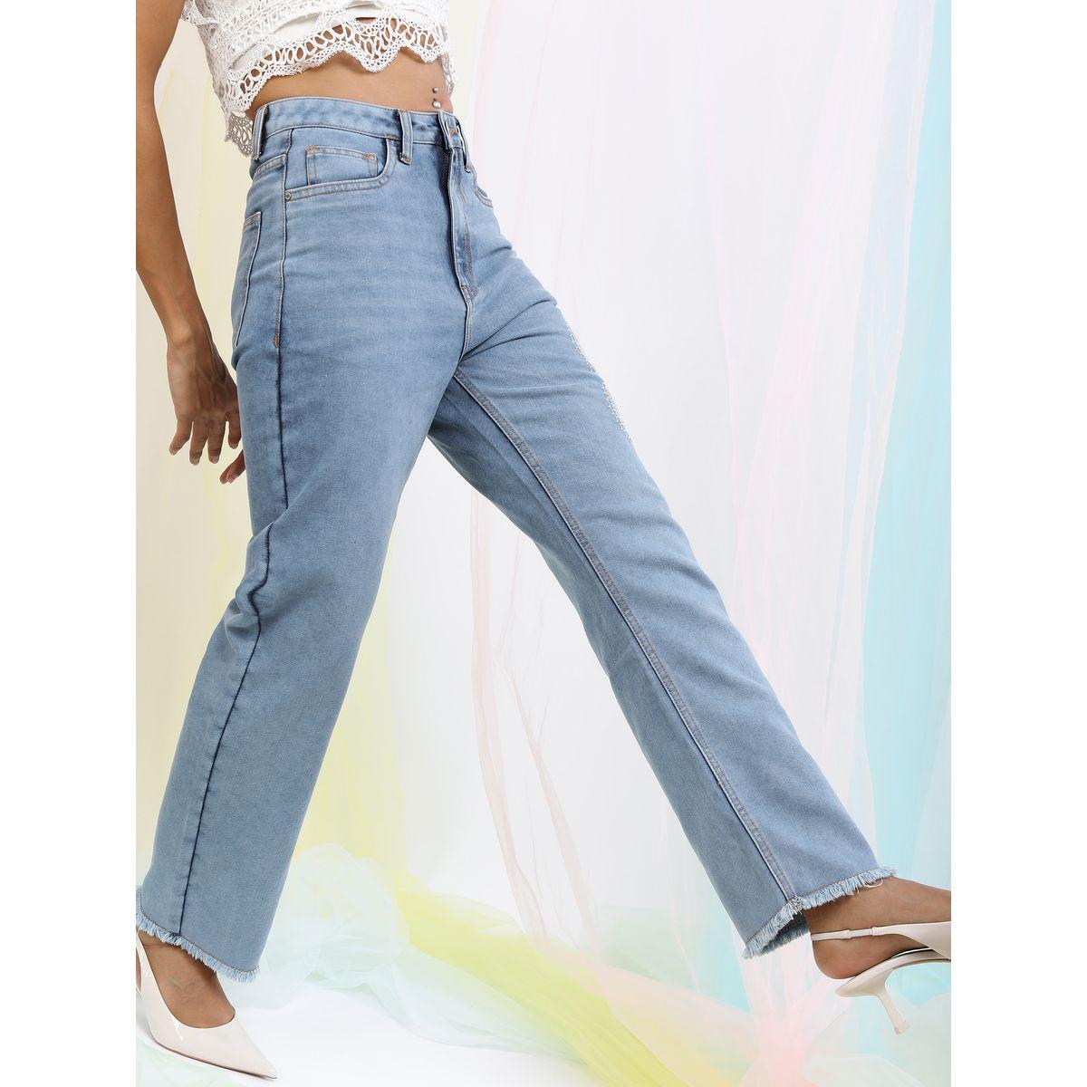 جينز كاجوال بقصة مستقيمة طوكيو توكيز × ستايلي-women-clothing-bottoms-jeans-image-5