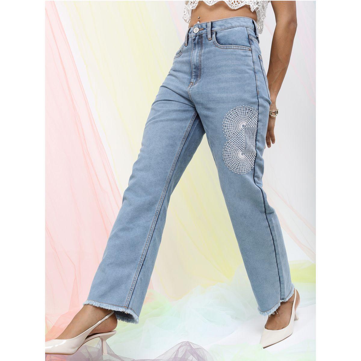 جينز كاجوال بقصة مستقيمة طوكيو توكيز × ستايلي-women-clothing-bottoms-jeans-image-6