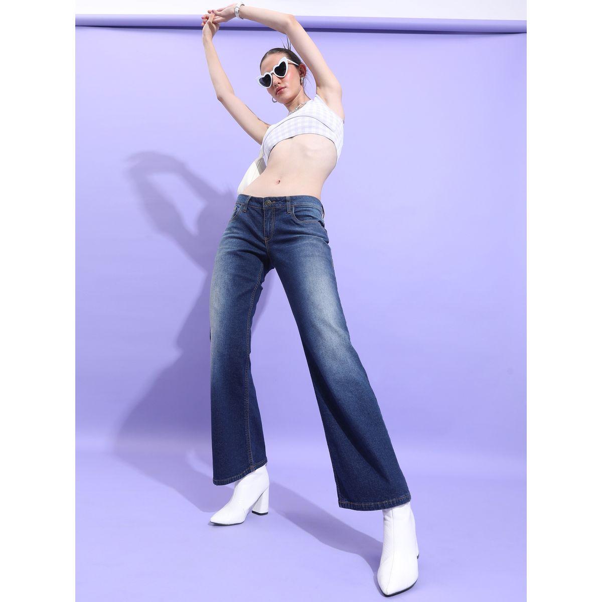 Tokyo Talkies X Styli Bootcut Stretchable Jeans with Pockets-women-clothing-bottoms-jeans-image-2