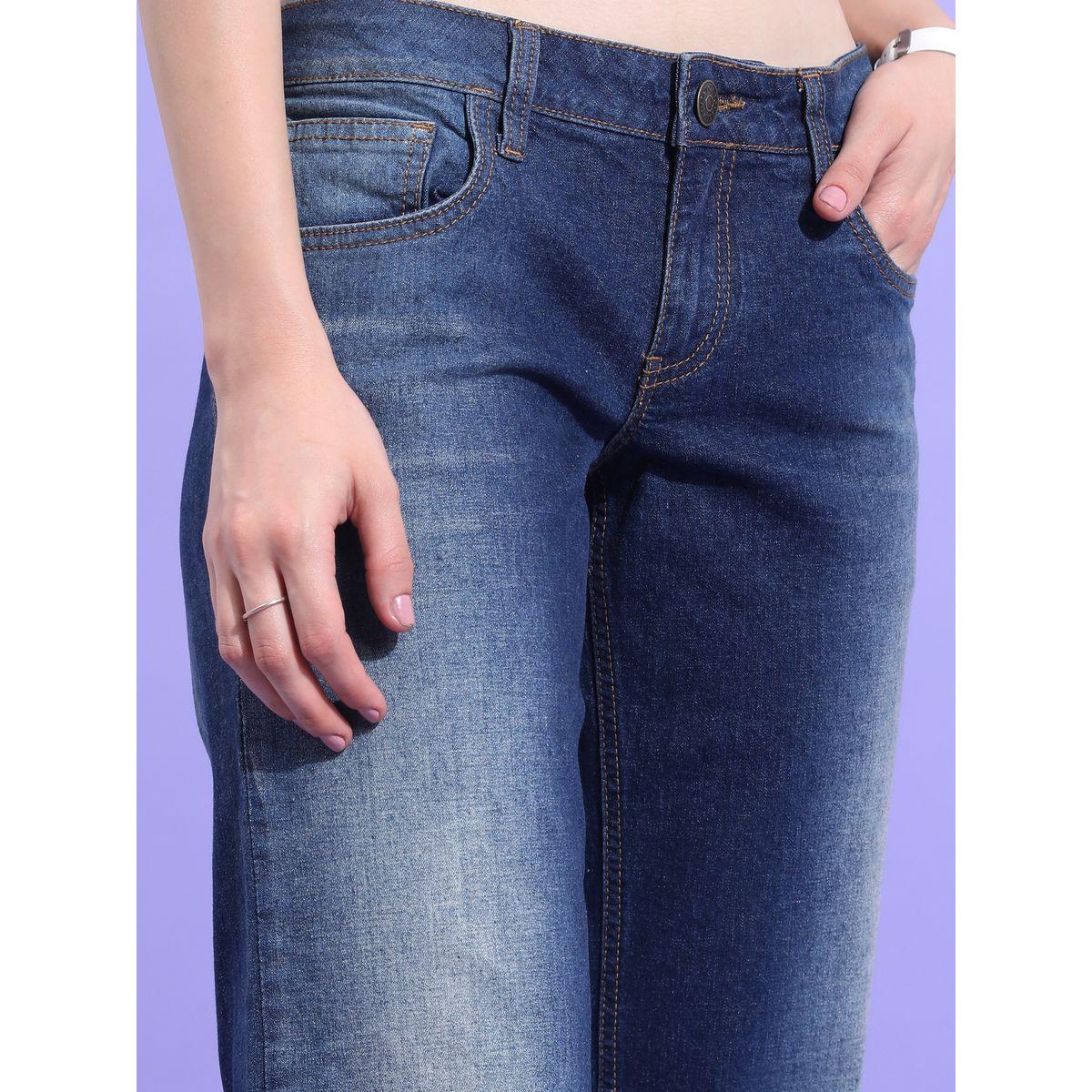 جينز بنسيج مطاط مع جيوب طوكيو توكيز × ستايلي-women-clothing-bottoms-jeans-image-5