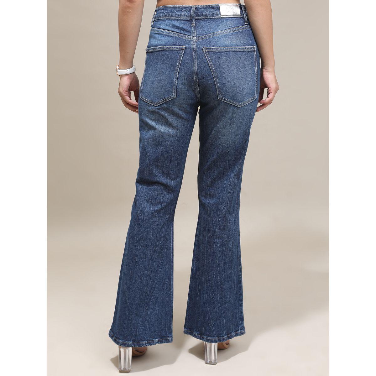 جينز مطاط بتفاصيل لون باهت-women-clothing-bottoms-jeans-image-4