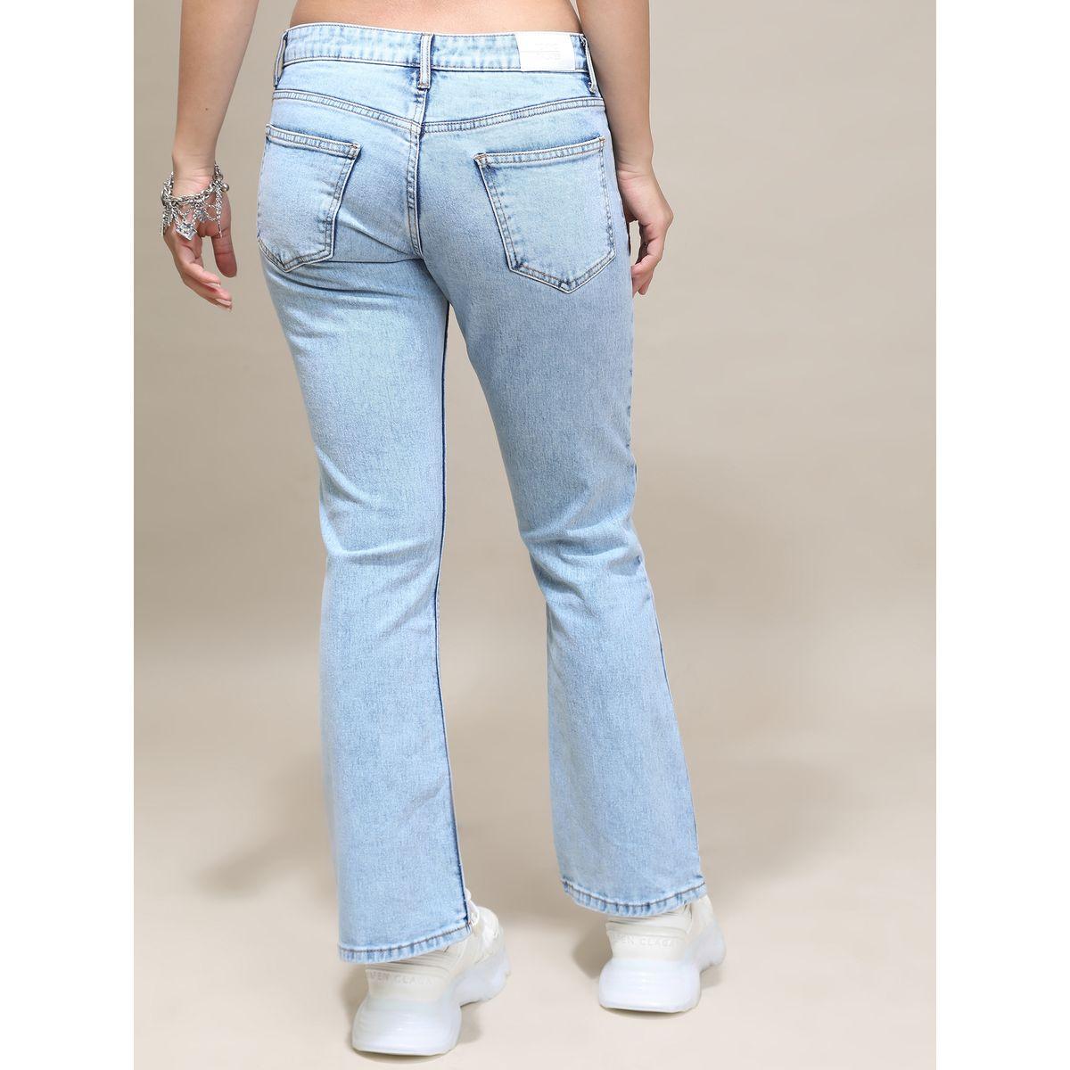 جينز مطاط بخصر متوسط طوكيو توكيز × ستايلي-women-clothing-bottoms-jeans-image-3