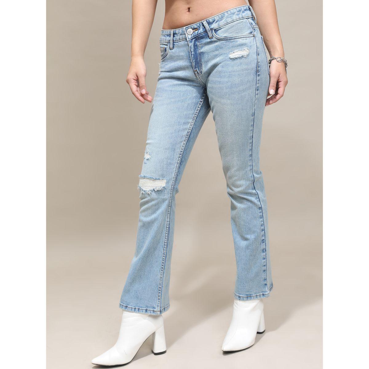 Tokyo Talkies X Styli Bootcut Highly Distressed Stretchable Jeans-women-clothing-bottoms-jeans-image-4