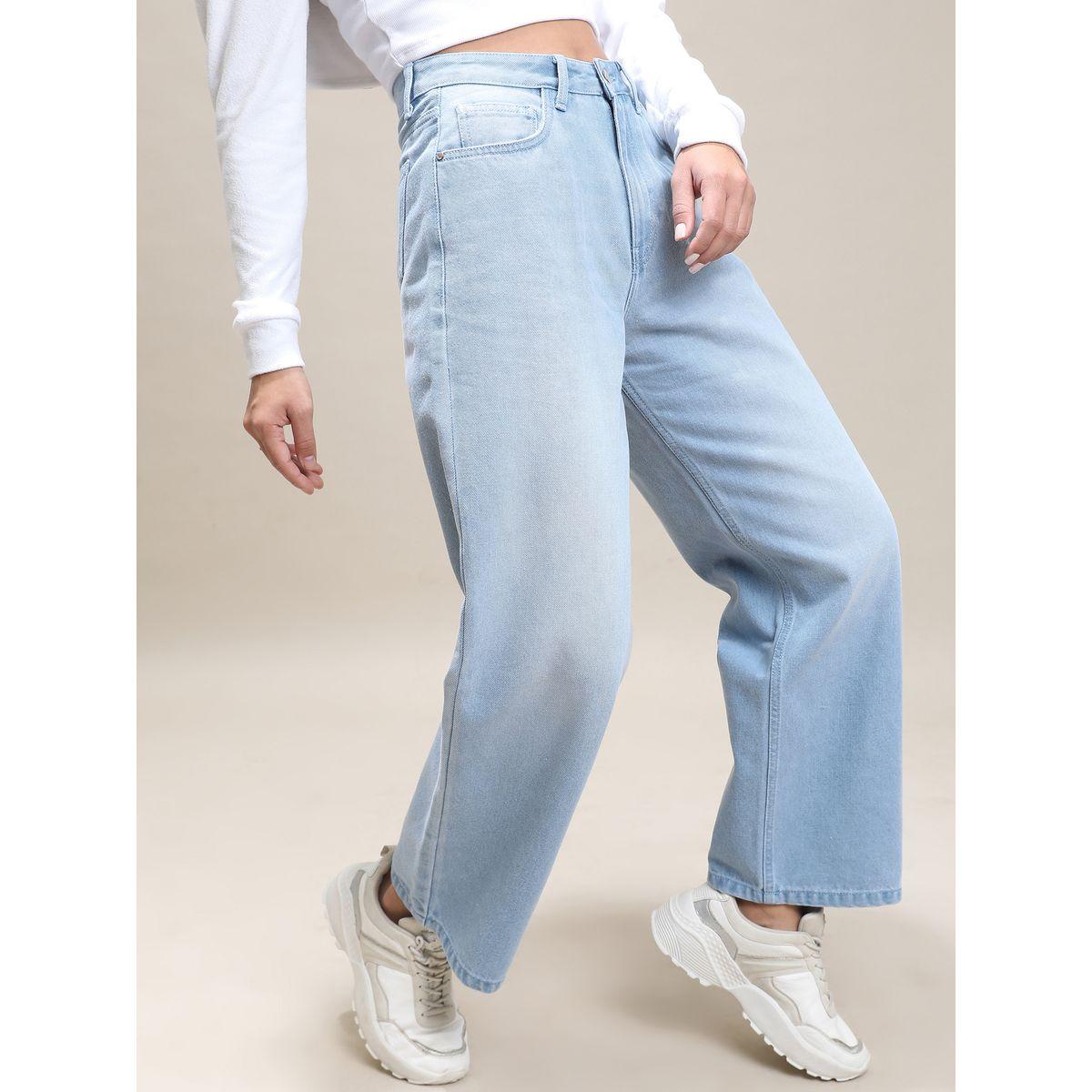 جينز بأرجل مستقيمة وجيوب طوكيو توكيز × ستايلي-women-clothing-bottoms-jeans-image-1