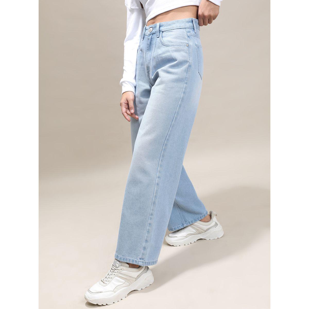 جينز بأرجل مستقيمة وجيوب طوكيو توكيز × ستايلي-women-clothing-bottoms-jeans-image-4