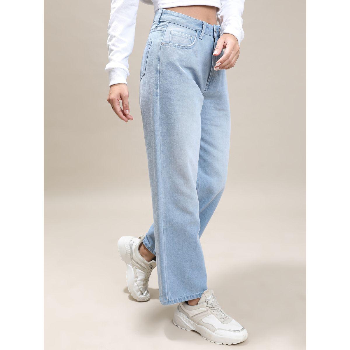 جينز بأرجل مستقيمة وجيوب طوكيو توكيز × ستايلي-women-clothing-bottoms-jeans-image-6
