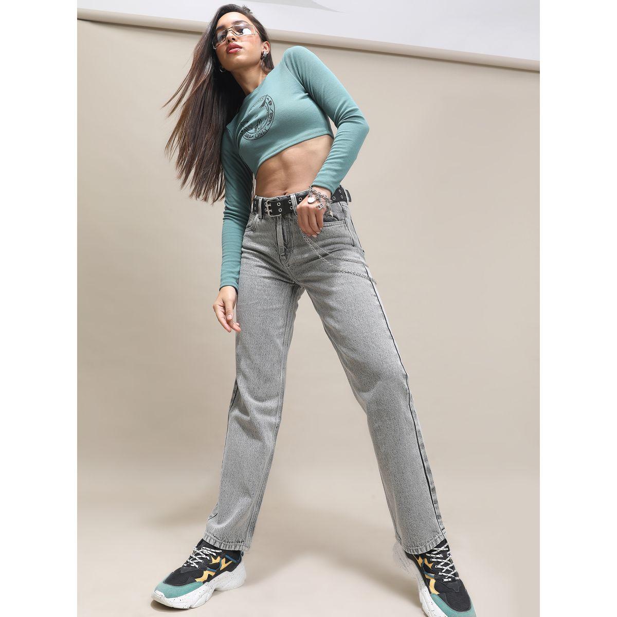 Tokyo Talkies X Styli Straight Fit Jeans with Belt Loops-women-clothing-bottoms-jeans-image-2
