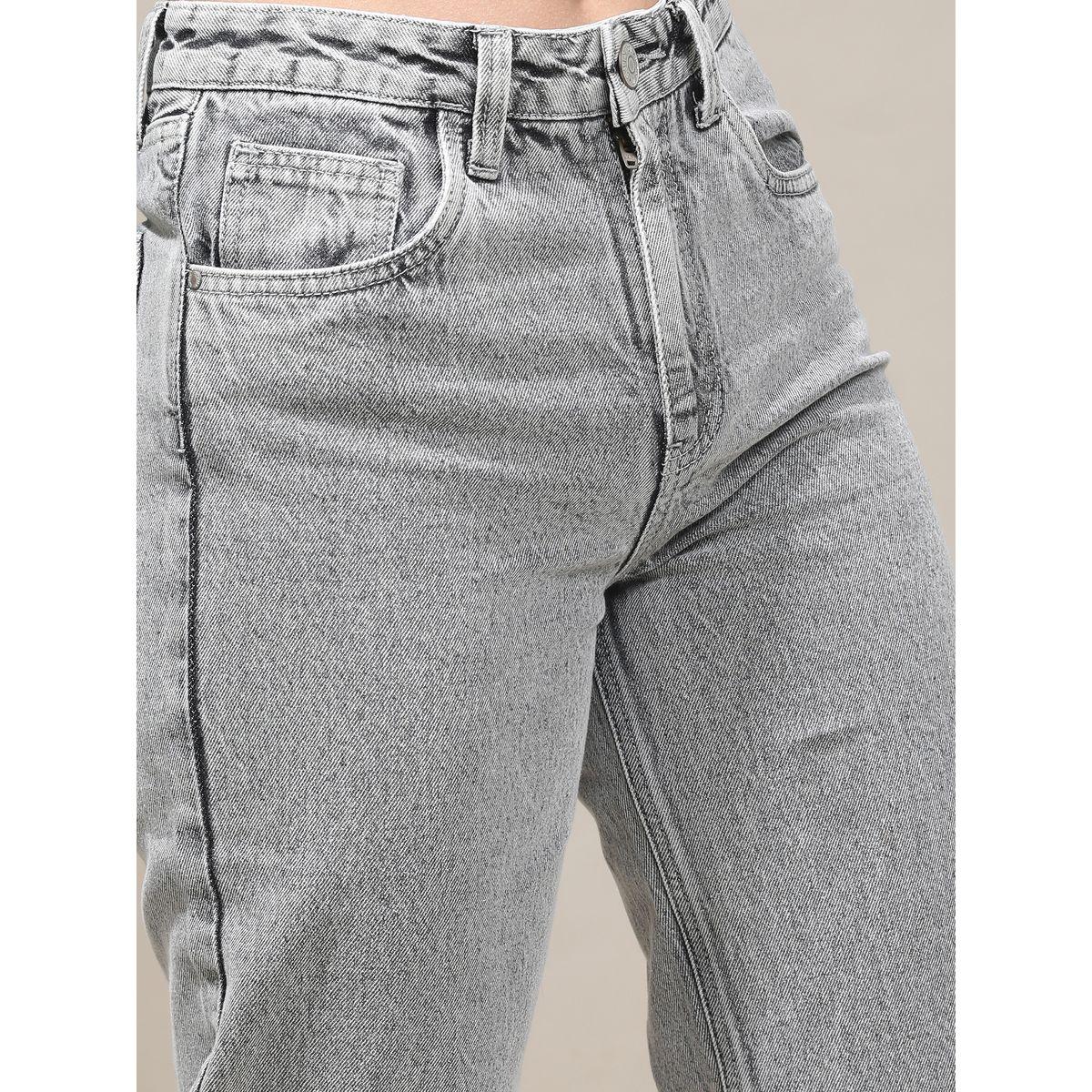 جينز بأرجل مستقيمة وفتحات حزام طوكيو توكيز × ستايلي-women-clothing-bottoms-jeans-image-5