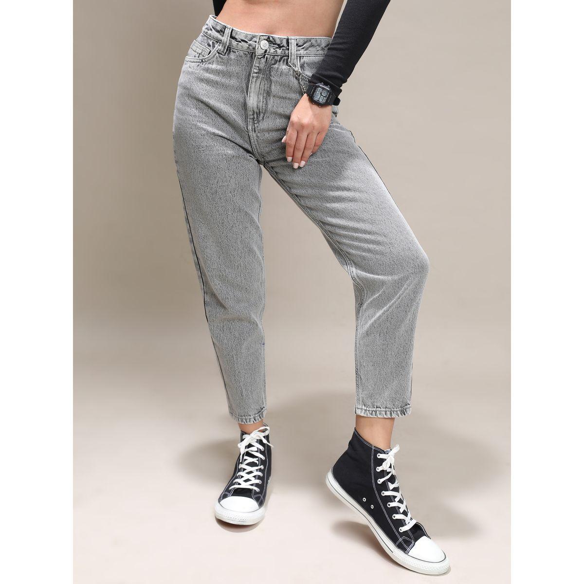 Tokyo Talkies X Styli Button & Zip Closure Mom Fit Jeans-women-clothing-bottoms-jeans-image-4
