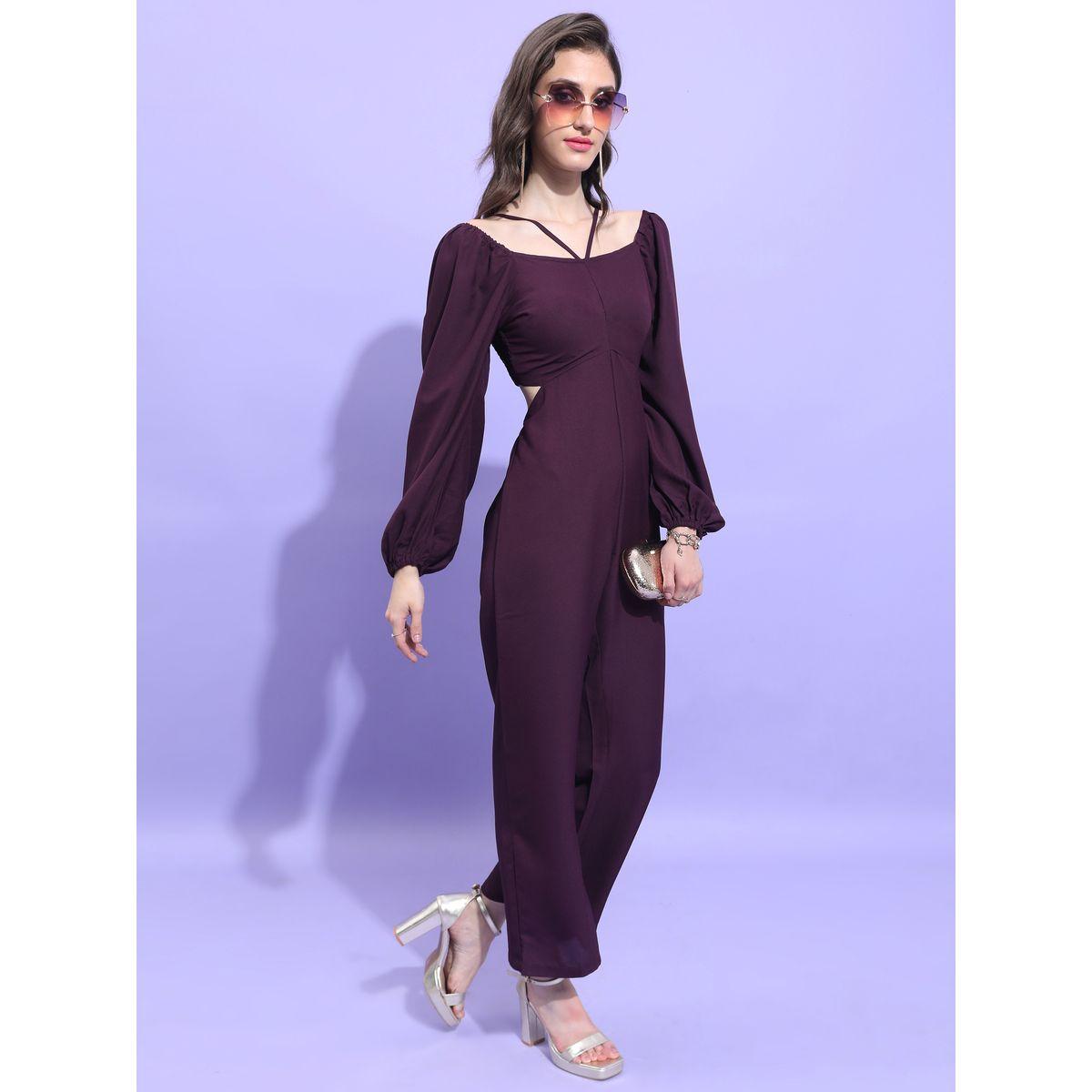 جمبسوت كاجوال مزين بفتحات طوكيو توكيز × ستايلي-women-clothing-jumpsuits-image-4