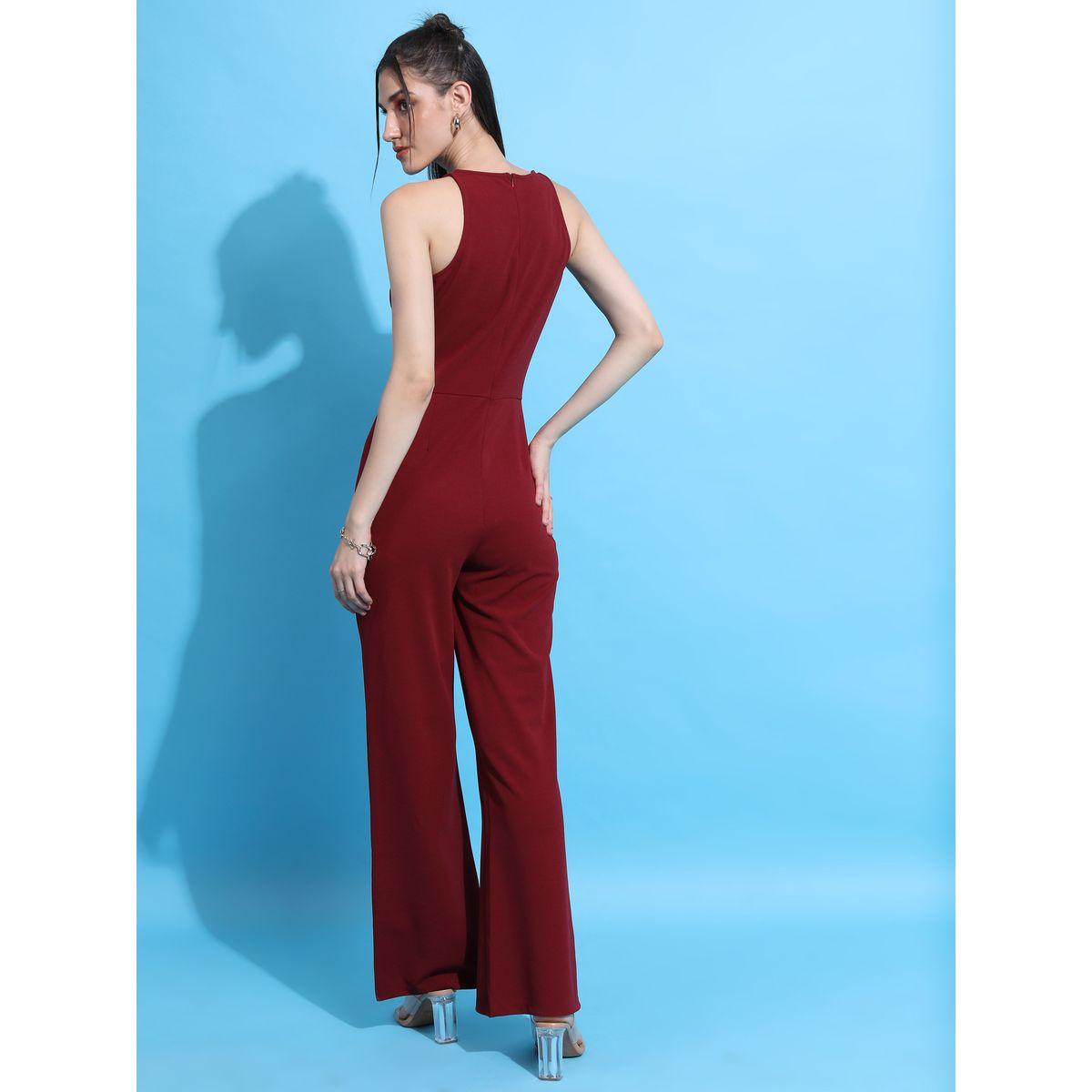 Tokyo Talkies X Styli V Neck Sleeveless Jumpsuit-women-clothing-jumpsuits-image-3