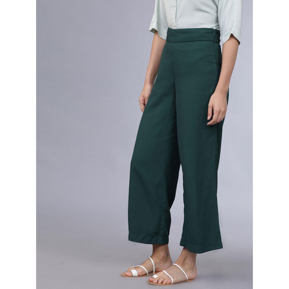 Tokyo Talkies X Styli Casual Solid Regular Fit Trouser-women-clothing-bottoms-trousers-image-5