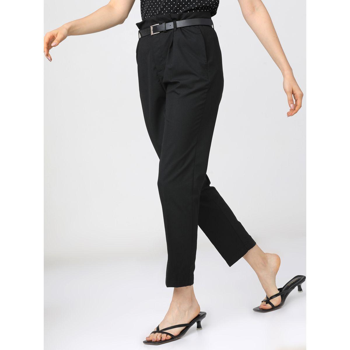 Tokyo Talkies X Styli Fold Pleated Tapered Trouser-women-clothing-bottoms-trousers-image-1