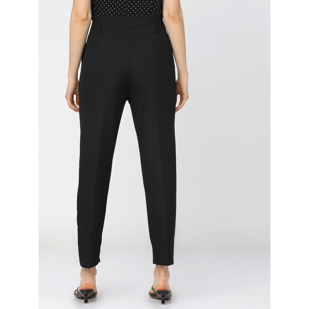 Tokyo Talkies X Styli Fold Pleated Tapered Trouser-women-clothing-bottoms-trousers-image-4