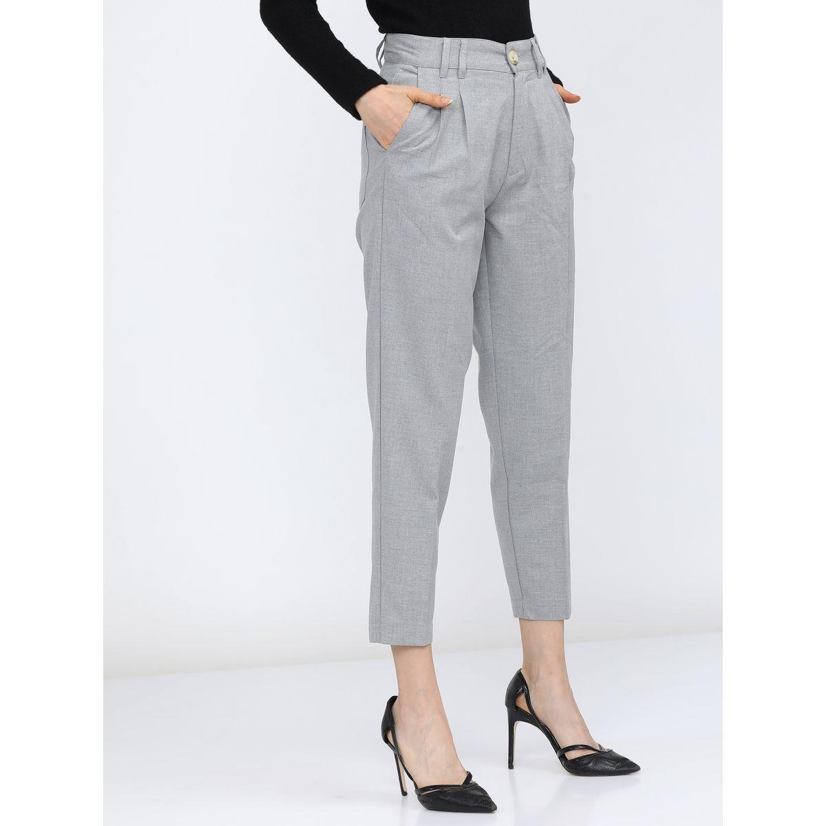 Tokyo Talkies X Styli Fold Pleat Tapered Trouser with Belt Loops-women-clothing-bottoms-trousers-image-6