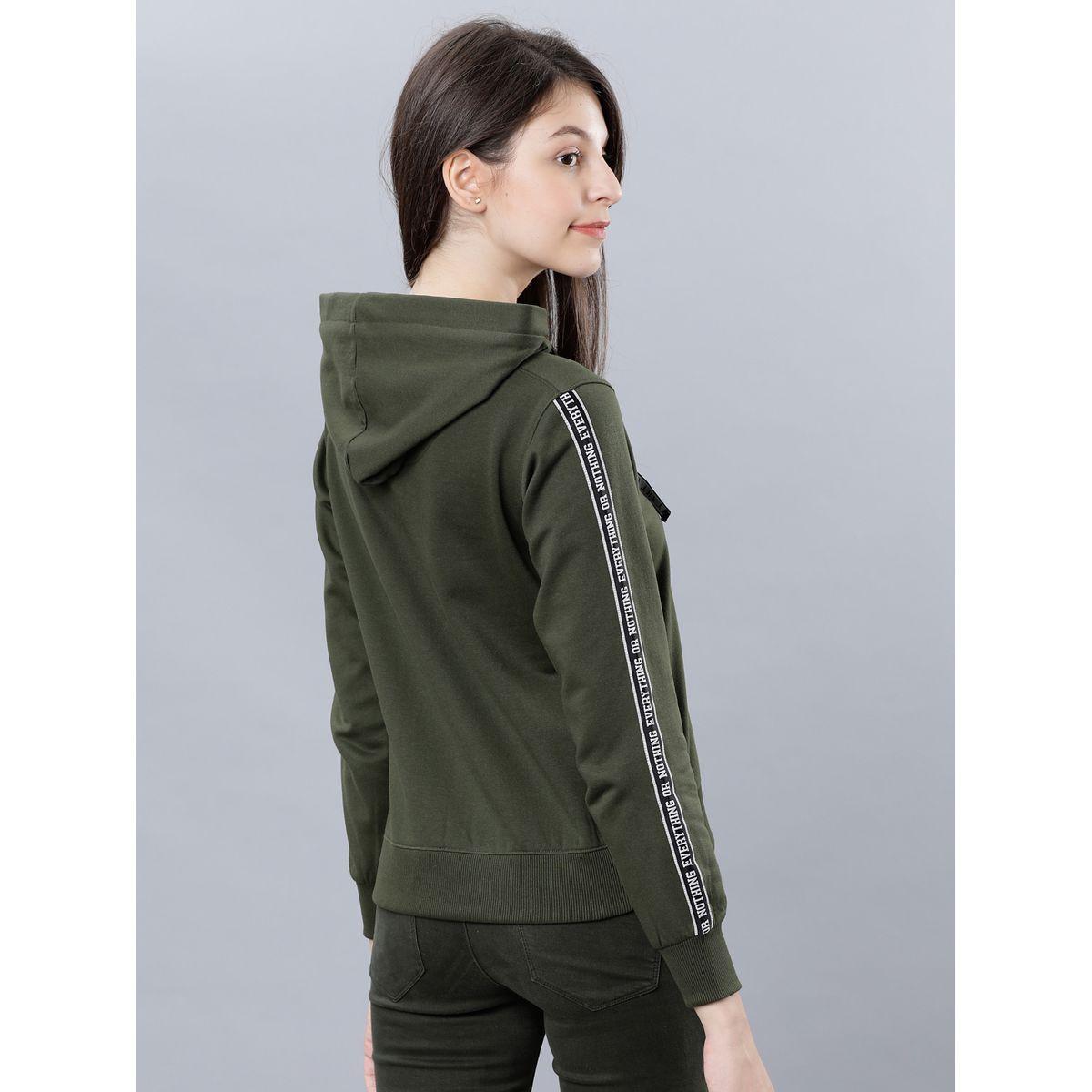 هودي بشريط جانبي مطبع بكتابة طوكيو توكيز × ستايلي-women-clothing-hoodiesandsweatshirts-hoodies-image-3