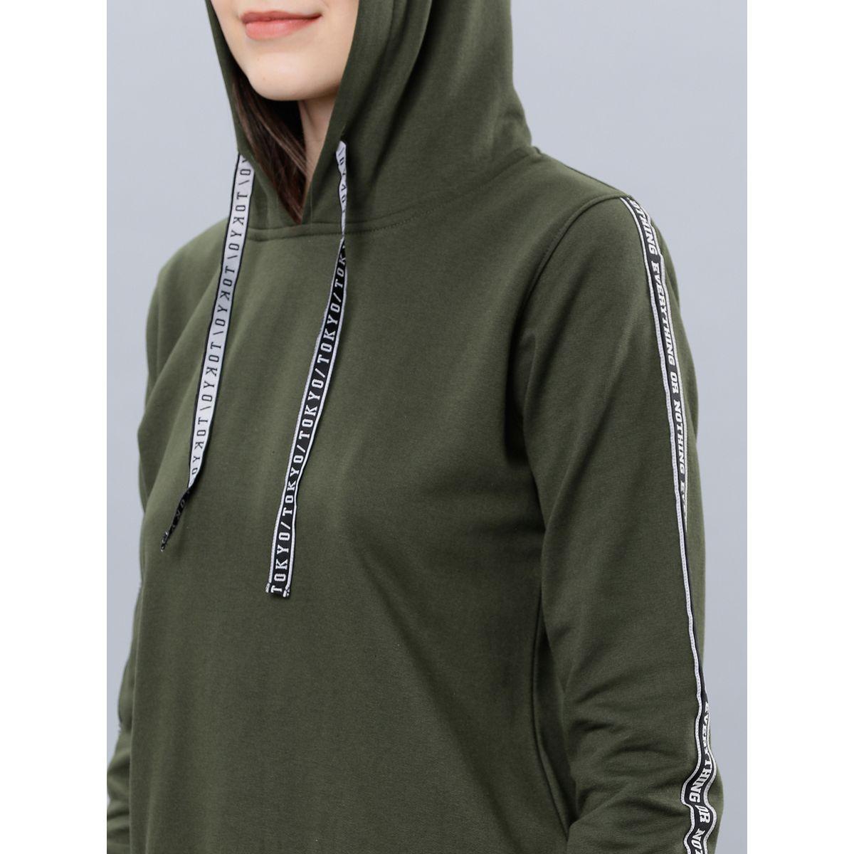 Tokyo Talkies X Styli Regular Fit Taping Print Detail Hoodie-women-clothing-hoodiesandsweatshirts-hoodies-image-4