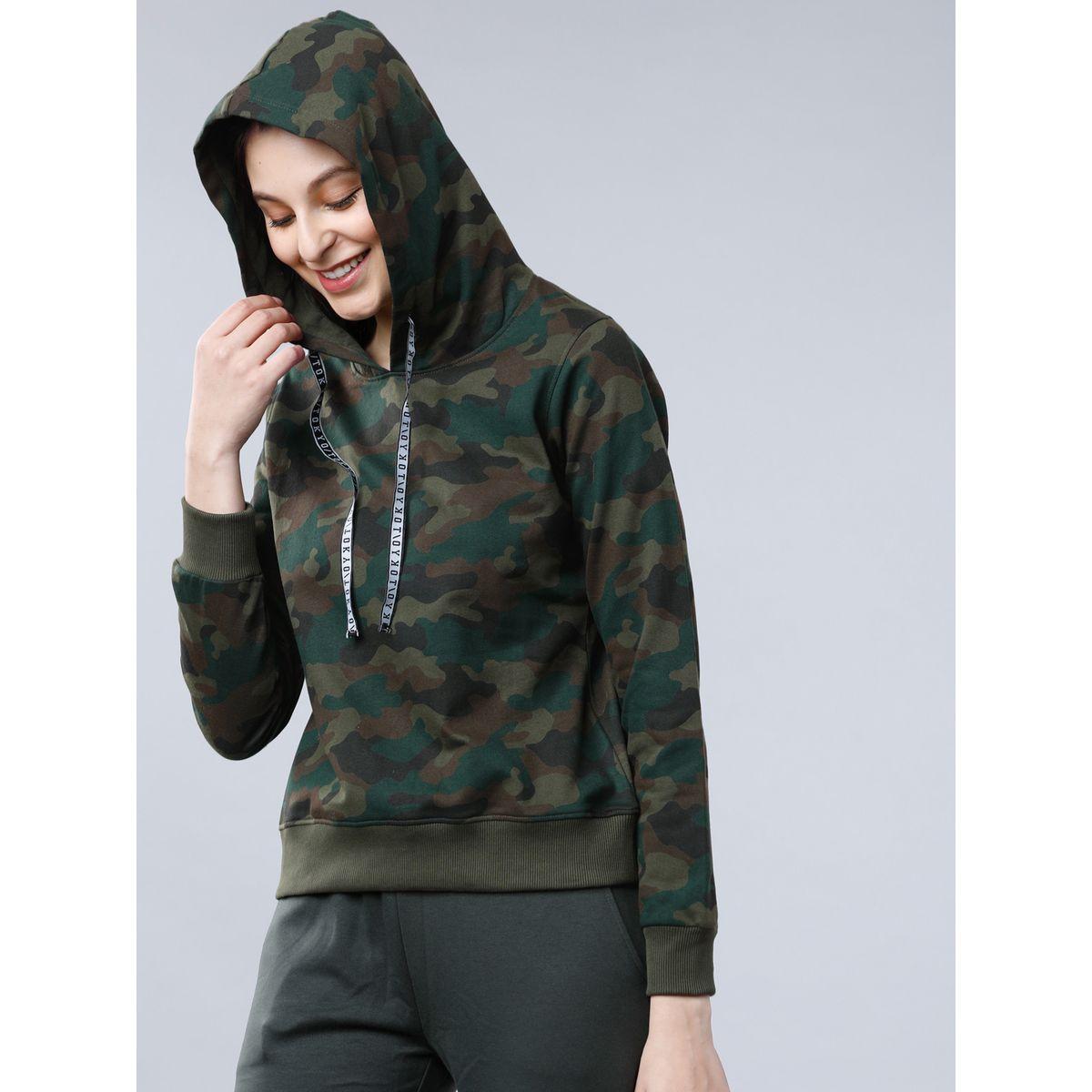 Tokyo Talkies X Styli Camouflage Print Hooded Sweatshirt-women-clothing-hoodiesandsweatshirts-sweatshirts-image-2