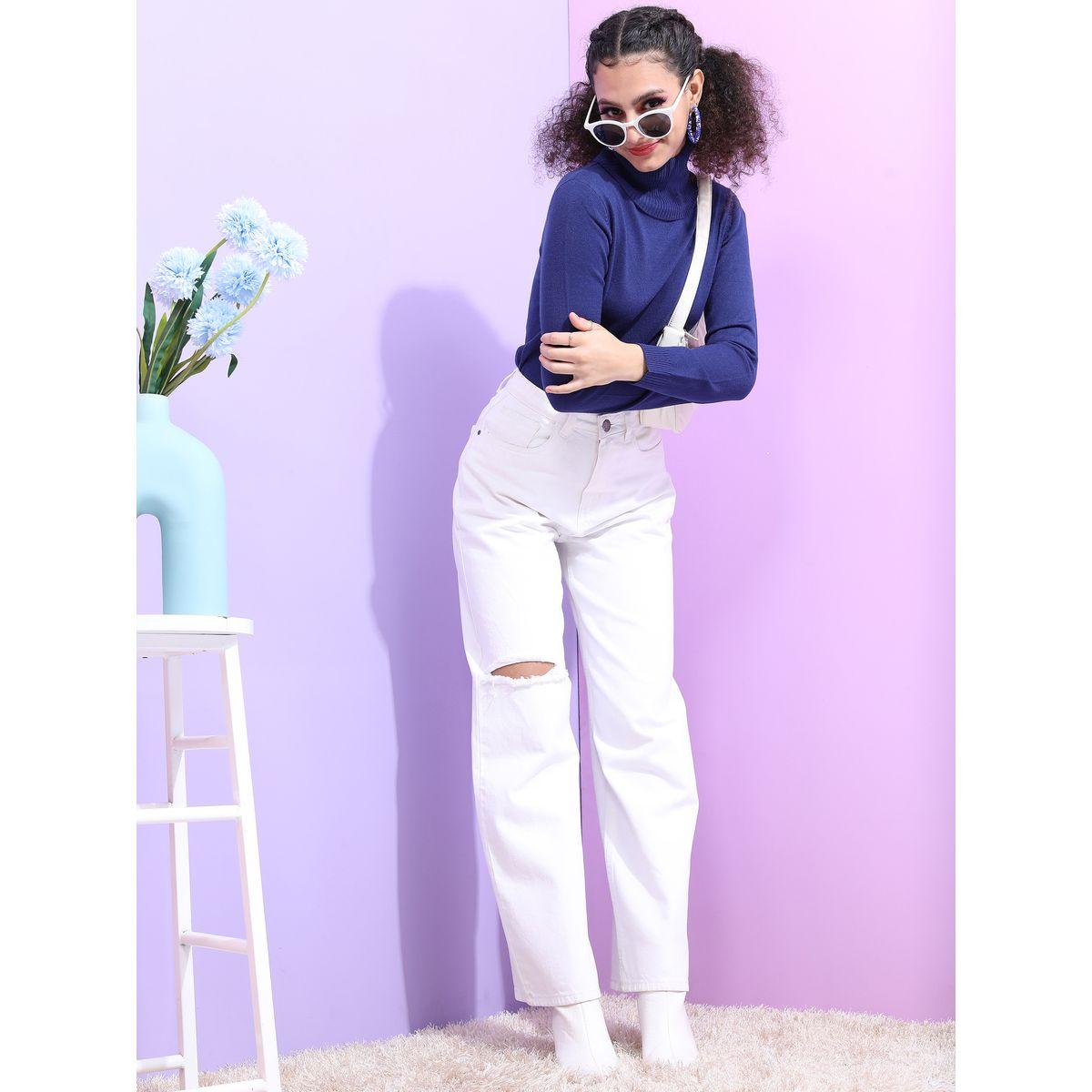 Tokyo Talkies X Styli Slim Fit Turtle Neck Sweater-women-winterwear-cardigansandjumpers-jumpers-image-2