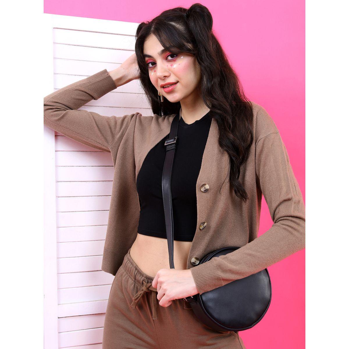 كارديجان محبوك بأزرار غلق طوكيو توكيز × ستايلي-women-winterwear-cardigansandjumpers-cardigans-image-1