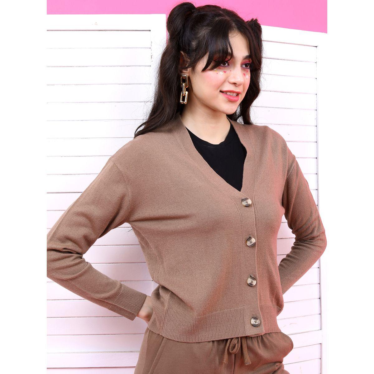 كارديجان محبوك بأزرار غلق طوكيو توكيز × ستايلي-women-winterwear-cardigansandjumpers-cardigans-image-6