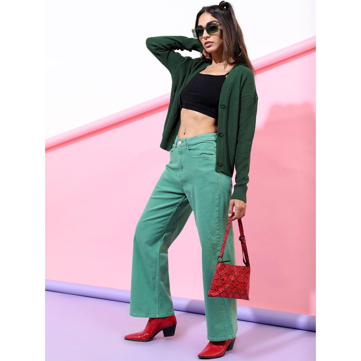 Tokyo Talkies X Styli V Neck Button Through Knit Cardigan-women-winterwear-cardigansandjumpers-cardigans-image-2