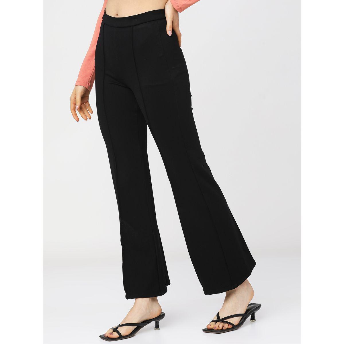 Tokyo Talkies X Styli Slim Fit Easy Wash Bootcut Trouser-women-clothing-bottoms-trousers-image-2