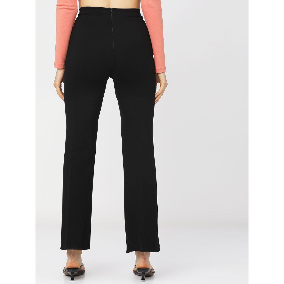 Tokyo Talkies X Styli Slim Fit Easy Wash Bootcut Trouser-women-clothing-bottoms-trousers-image-3